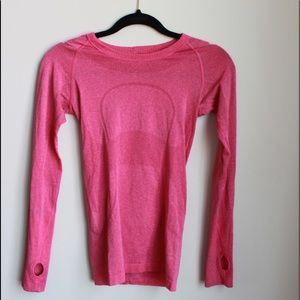 Lululemon Pink Swiftly Tech Long Sleeve